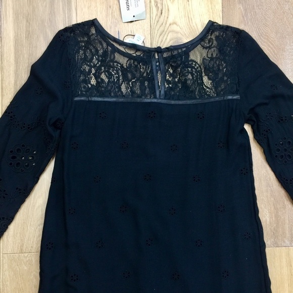 Sundance Nadine Drop Waist Lace Eyelet Midi Dress - Picture 10 of 12